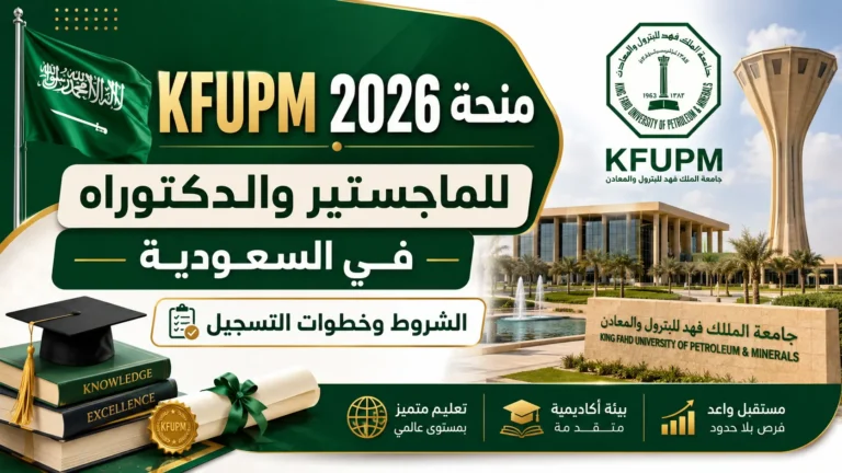 منحة KFUPM 2026 للماجستير والدكتوراه في السعودية الشروط وخطوات التسجيل